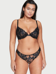 Бюстгальтер з вишивкою Victoria's Secret 1159861342 (Чорний 34C)