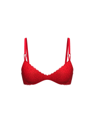 Кружевной бюстгальтер Push-Up Victoria's Secret 1159861779 (Красный 36B)