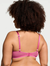 Сітчастий бюстгальтер з мереживним оздобленням Victoria's Secret 1159862714 (Рожевий 34B)