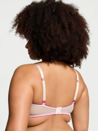 Сітчастий бюстгальтер з мереживним оздобленням Victoria's Secret 1159862715 (Молочний 34B)