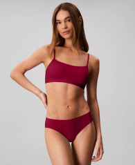 Бралет Calvin Klein з логотипом 1159862773 (Бордовий S)