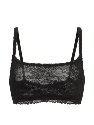 Кружевной бралетт Victoria's Secret Pink бра-топ 1159863011 (Черный L)