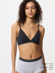 Бюстгальтер триангл UNIQLO бралетт 1159863170 (Черный XS)