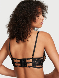 Бюстгальтер Victoria's Secret c цветочной аппликацией 1159863689 (Черный 38C)