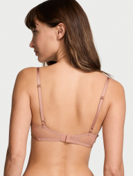 Сетчатый бюстгальтер Victoria's Secret с вышивкой 1159863869 (Розовый 34D)