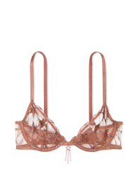 Сетчатый бюстгальтер Victoria's Secret с вышивкой 1159863869 (Розовый 34D)