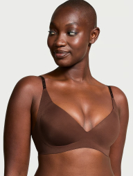 Бесшовный бюстгальтер Victoria's Secret лиф с Push-Up 1159864157 (Коричневый M)