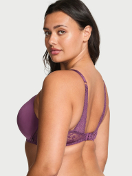 Женский бюстгальтер Push-Up Victoria's Secret с кружевными вставками 1159864219 (Фиолетовый 34C)