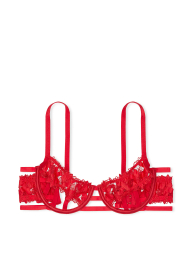 Бюстгальтер Victoria's Secret c цветочной аппликацией 1159864774 (Красный 34D)