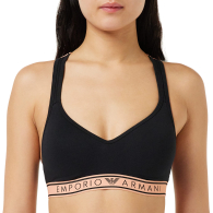 Женский бралетт Emporio Armani с логотипом 1159864955 (Черный L)