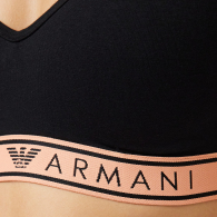 Женский бралетт Emporio Armani с логотипом 1159864955 (Черный L)