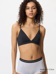 Бюстгальтер триангл UNIQLO бралетт 1159865157 (Черный XS)