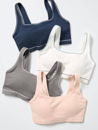Бюстгальтер UNIQLO топ із чашками 1159893026 (Синій M)