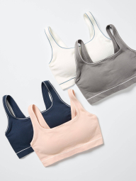 Бюстгальтер UNIQLO топ із чашками 1159893026 (Синій M)