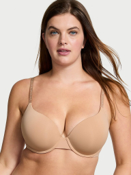 Гладкий бюстгальтер Push-Up Victoria's Secret 1160064841 (Бежевий 40C)