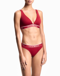 Женский бюстгальтер Emporio Armani триангл 1160299395 (Красный S)