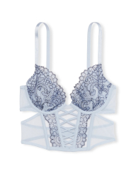 Корсет-бюст Victoria's Secret с вышивкой 1160429059 (Голубой L)