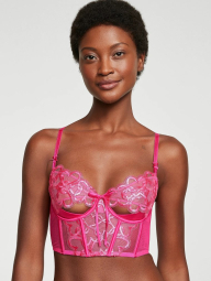 Корсетний топ Victoria's Secret з вишивкою 1160575987 (Рожевий S)