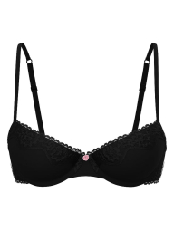 Бюстгальтер с кружевной отделкой Victoria's Secret 1160581642 (Черный 38C)