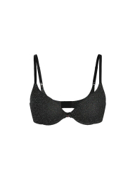 Бюстгальтер Push-Up Victoria's Secret с блеском 1160648483 (Черный 32C)