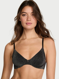 Бюстгальтер Victoria's Secret з блиском 1160690762 (Чорний 38D)