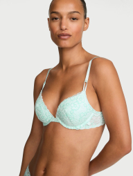 Кружевной бюстгальтер Push-Up от Victoria's Secret 1160746061 (Бирюзовый 34C)