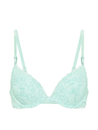 Кружевной бюстгальтер Push-Up от Victoria's Secret 1160746061 (Бирюзовый 34C)