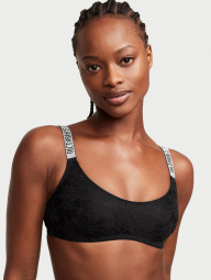 Кружевной бралетт Victoria's Secret со стразами 1160761640 (Черный M)