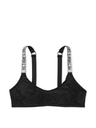 Кружевной бралетт Victoria's Secret со стразами 1160761640 (Черный M)