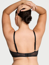 Бюстгальтер Push-Up Victoria's Secret з вишивкою 1161152902 (Чорний/Леопардовий 34A)