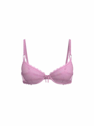 Сітчастий бюстгальтер Victoria's Secret з вишивкою 1161194534 (Рожевий 38C)