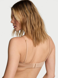 Гладкий бюстгальтер Push-Up Victoria's Secret 1161346565 (Бежевый 34A)