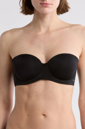Гладкий бюстгальтер Calvin Klein со съемными бретелями 1161426938 (Черный 34C)