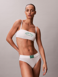 Бюстгальтер Calvin Klein бандо с вышивкой 1161624895 (Молочный L)