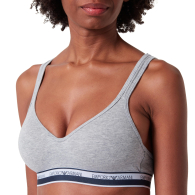 Женский бралетт Emporio Armani с логотипом 1161628631 (Серый XS)