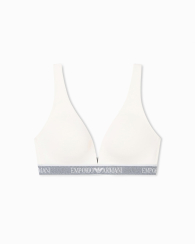 Женский бралетт Emporio Armani с логотипом 1161675184 (Молочный M)