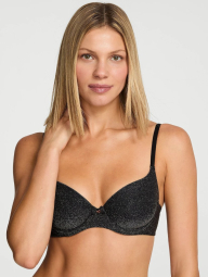 Бюстгальтер Victoria's Secret с блеском 1161982891 (Черный 34A)