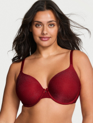 Бюстгальтер Victoria's Secret с блеском 1162061876 (Красный 36B)