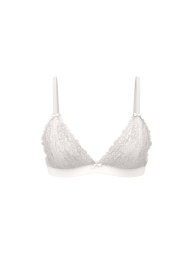 Кружевной бюстгальтер Victoria's Secret Pink бралетт триангл 1162136228 (Молочный XXL)