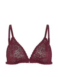 Мягкий кружевной бралетт Victoria's Secret 1162258534 (Бордовый M)