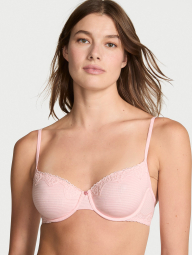 Бюстгальтер с кружевной отделкой Victoria's Secret 1162338647 (Розовый 36D)