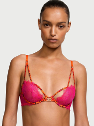 Бюстгальтер Victoria's Secret с кружевом 1162653113 (Оранжевый 32C)