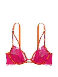 Бюстгальтер Victoria's Secret с кружевом 1162653113 (Оранжевый 32C)