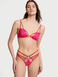 Бюстгальтер Victoria's Secret с кружевом 1162653113 (Оранжевый 32C)