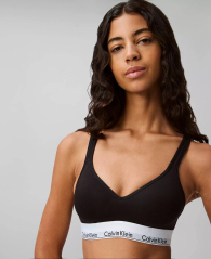 Комплект белья Calvin Klein бралетт топ и трусики бикини 1162864248 (Черный XL)