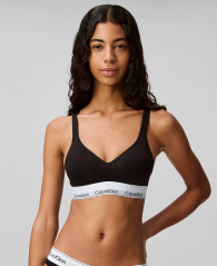 Комплект белья Calvin Klein бралетт топ и трусики бикини 1162864248 (Черный XL)