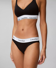 Комплект белья Calvin Klein бралетт топ и трусики бикини 1162864248 (Черный XL)