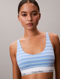 Бюстгальтер Calvin Klein бра с эластичными бретелями 1162948344 (Голубой M)