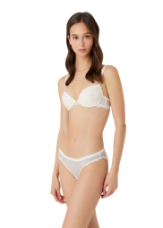 Кружевной бюстгальтер Push-up Emporio Armani 1162972236 (Молочный 36A)