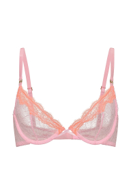 Кружевной бюстгальтер Victoria's Secret 1163004487 (Розовый 34B)